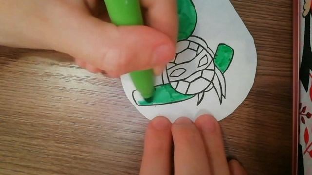 Рисуем черепашку ниндзя Донни смотреть онлайн