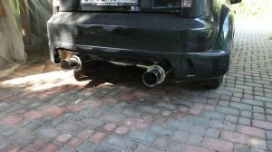 Раздвоенный выхлоп на Toyota celica 23