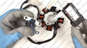 Статор генератора 139QMB 8 катушек 2 индукционные - 4 провода - обзор, замеры | 139-QMB.RU