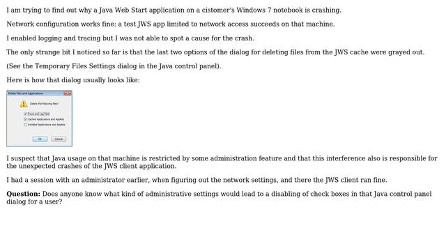 Check boxes in Java Control Panel Disabled смотреть онлайн
