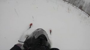 Снегоход IRBIS SF150L Снегоход в глубоком снегу