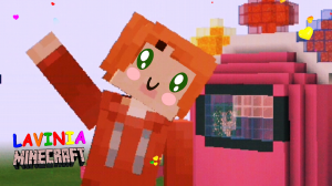 Minecraft Among Us невероятная постройка! Амонг Ас в майнкрафт! #майнкрафт #minecraft #лавиния