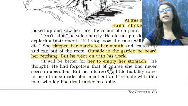Lesson 4 | The Enemy , VISTAS #12thncert #chapter4 | 12th English, NCERT line by line Explanation