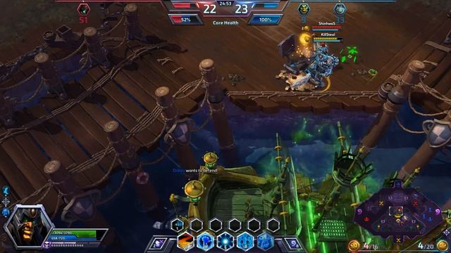 Heroes Of The Storm Zeratul Wormhole talent Blink-Blink juke then Void Prison avoid death Game Play смотреть онлайн