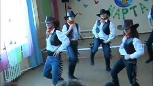 Танец Ковбои на празднике 8 марта 2011 года