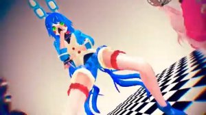 Аниматроники в аниме стиле танцуют