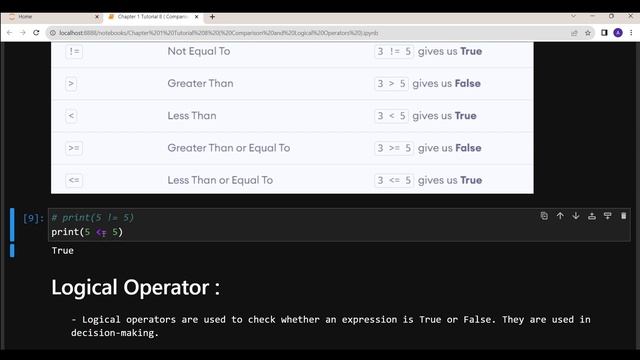 Python Operators Explained: Comparison and Logical Operators