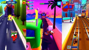 Tom Gold Run Водный Том VS Tom Hero Dash Анжела Королева Пчёл VS Subway Surfers: Серфер Yutani