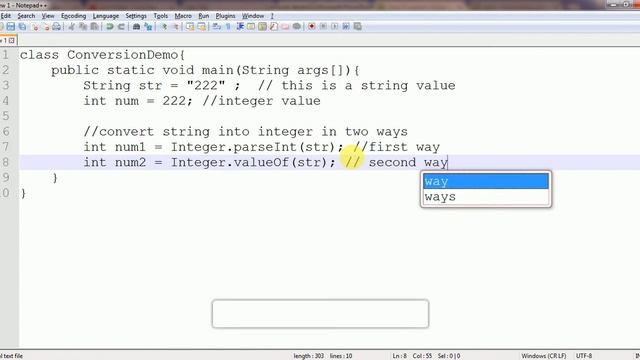 how to convert String to int in java : example смотреть онлайн
