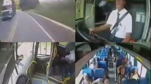 Водитель автобуса вовремя среагировал