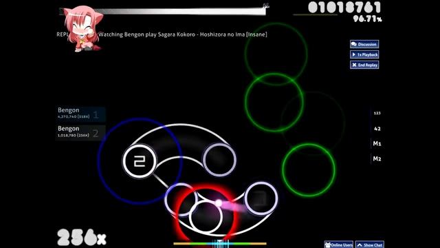 [Osu!] Sagara Kokoro - Hoshizora no Ima (Insane) смотреть онлайн