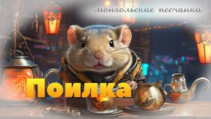 Монгольские песчанки. Поилка