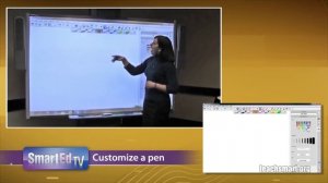 SMART Board Tutorial: Customize a Pen in SMART Notebook Software