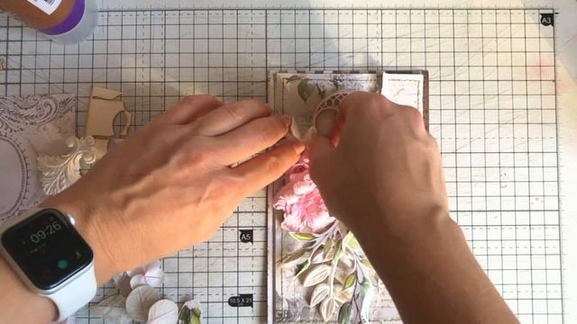 Нежная открытка - мастер-класс  для Mixed Media Place/Скрапбукинг смотреть онлайн