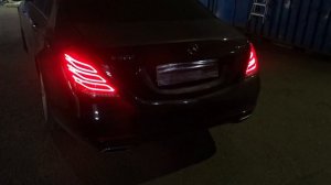 Бурлящий выхлоп Fili-Tek на Mercedes S500 W222