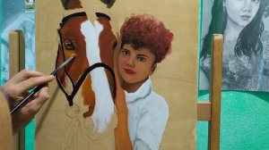 Как легко нарисовать"Лошадь" маслом часть#1