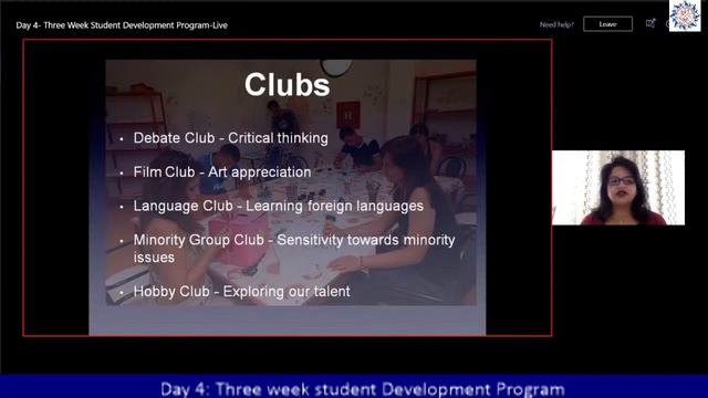 Day 4 Three Week Student Development Program смотреть онлайн