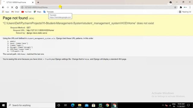Create Hod Home Html File | student management system in django | python django projects