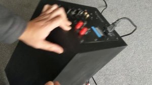 Jamo Sub200 home theatre powered active 200watt subwoofer speaker overview and bass sound test