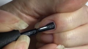 Чёрный, Белый гель лак без затёков под кутикулу. Gel polish manicure