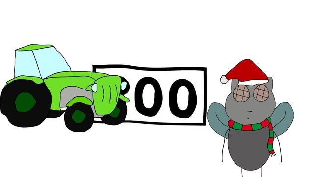 300 подписчиков  Анимация мем про тракториста