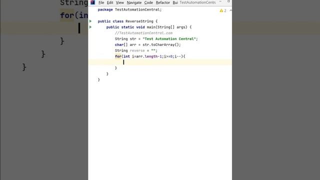 How to Reverse a String in Java without using In-Build Functions? Java Programs Interview Question