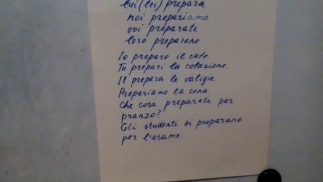 Итальянский язык.глагол Preparare