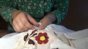 Как убрать канву с вышивки