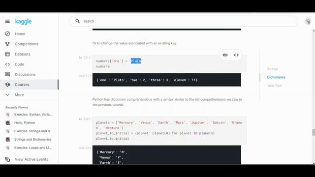 Kaggle 30 Days of ML - Day 6 - Python Strings and Dictionaries