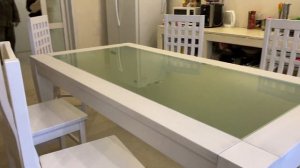 Стол из массива дуба, стулья