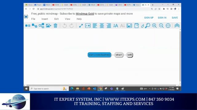 Collecting Requirement using Mind Maps | Business Analysis Training | IT Expert System, INC