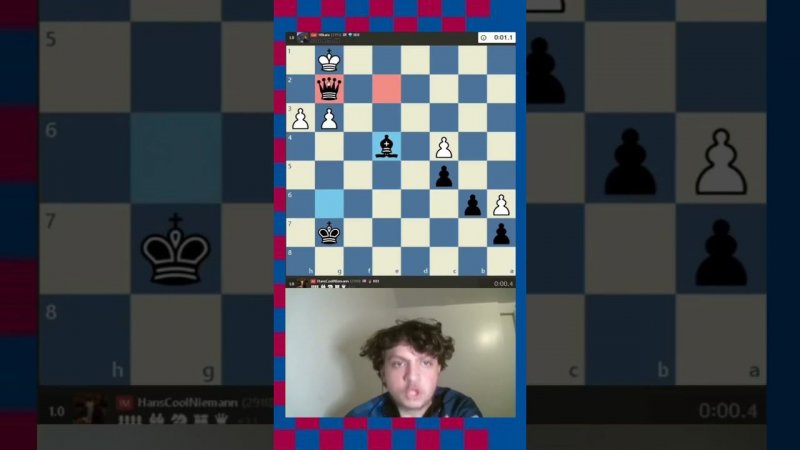 СУМАСШЕДШАЯ РЕАКЦИЯ ХАНСА НИМАННА! // #шахматы #chess #shorts