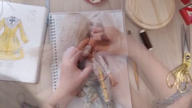 Как сделать платье для куклы. Процесс построения выкройки платья для будуарной куклы.