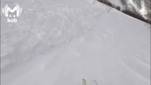 5 февраля лавина накрыла сноубордиста в горах Сочи