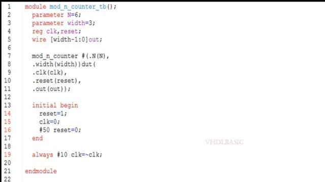 ChatGPT - Design a Mod-n counter in verilogHDL