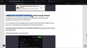 Sincronizar WooCommerce y Google Sheets