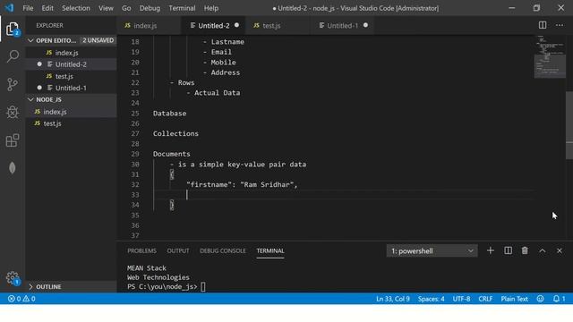 MongoDB Tutorial For Beginners #3 - Database, Documents and Collections смотреть онлайн