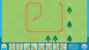 Zoo Train Tracks and Trains game play app for toddlers