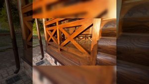 Отделка дома из оцилиндрованного бревна | Видео-обзор снаружи