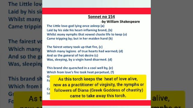 Sonnet no 154 by william Shakespeare смотреть онлайн