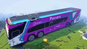 Постройка двухэтажного автобуса в Майнкрафт ?