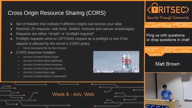 Week 6 Education - Advanced Web
