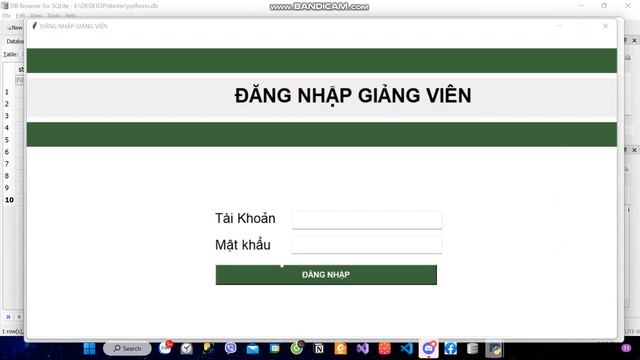 QUẢN LÝ SINH VIÊN, GIẢNG VIÊN, KHÓA HỌC BẰNG TKINTER PYTHON + SQLITE DB смотреть онлайн