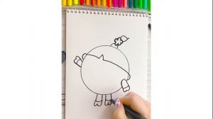 Как нарисовать Нюшеньку из Малышариков Рисунки для срисовки легкие для девочек