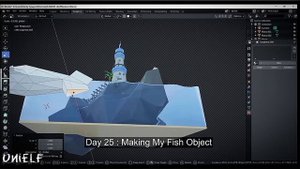 Создание 3D острова на платформе Blender | Creating a 3D island on the Blender platform