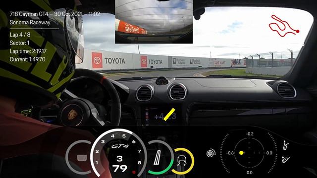 10/30/2021 Sonoma LightSpeed Blue Session2 - Porsche GT4 Track Precision App смотреть онлайн