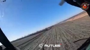 Взгляд на сбитие украинского вертолёта Ми-8, из кабины ведомого Ми-8 - идущего следом
