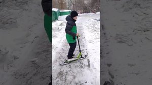 Тест драйв лыжи самокат