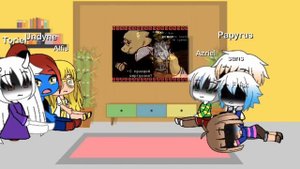 Реакция персонажей андертейл на песню,, волк в овечьей шкуре"( с сюжетом)