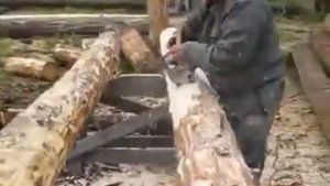 калибровка бревна под рубанок